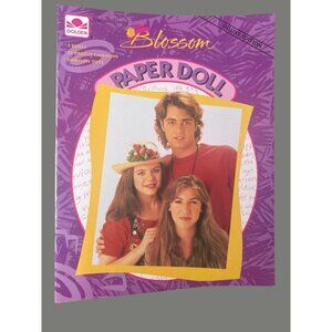 Deluxe  Blossom Paper Doll Set 3 Dolls 32 Precut Fashions Golden Books 1994